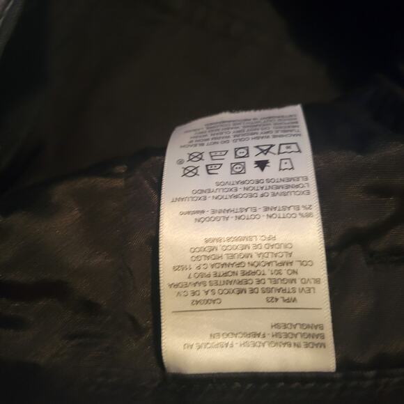 Levis Signature Mens Black S67 Jeans Athletic Straight Leg 34 X34 Zipper Pocket - Picture 9 of 9